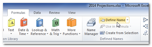 Excel-Define-Name