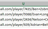 How To Pull a Player ID From a Hyperlink in Excel