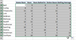 calculate standings projected