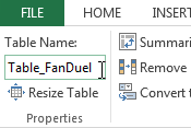 Importing a CSV File as an Excel Table